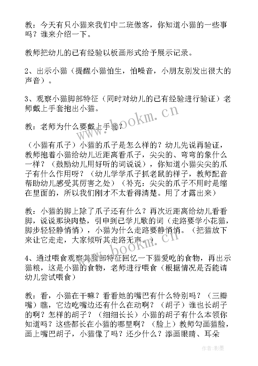 幼儿园中班科学活动教案及反思(汇总5篇)