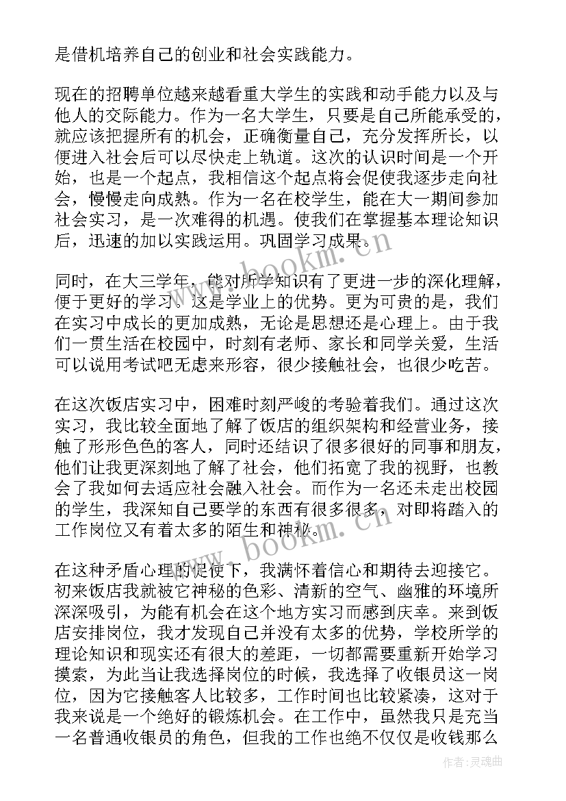 收银员实践总结(精选5篇)