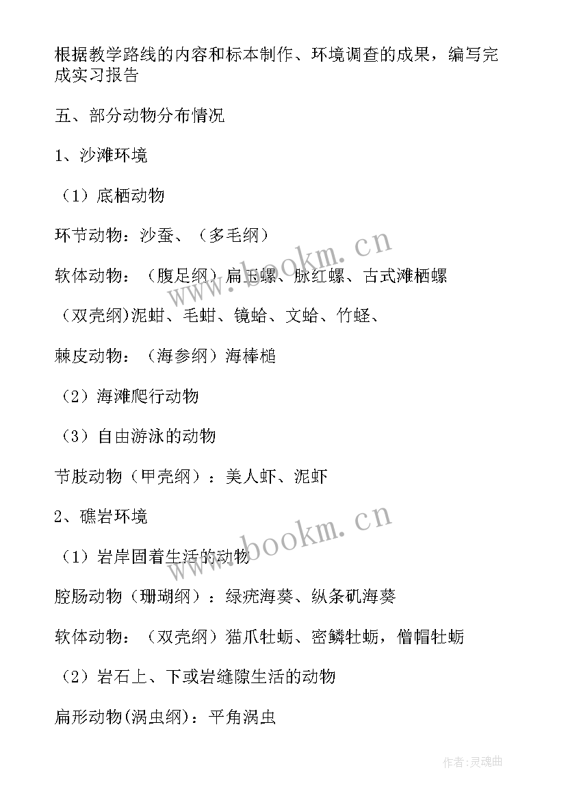 2023年动物学野外实践报告心得体会 动物学野外实习报告(优质5篇)