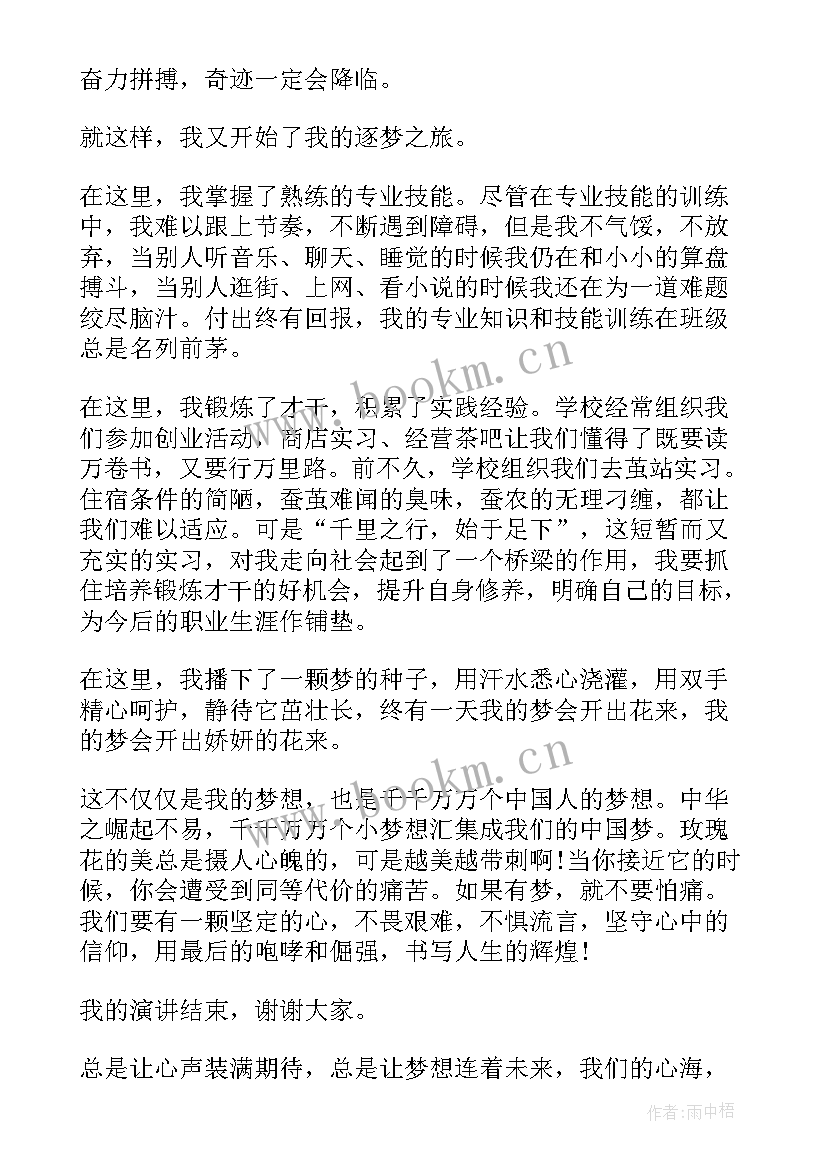 2023年追逐梦想励志演讲稿集锦(优秀5篇)