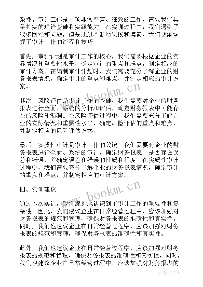 2023年审计实训总结 审计实训报告总结(优秀10篇)