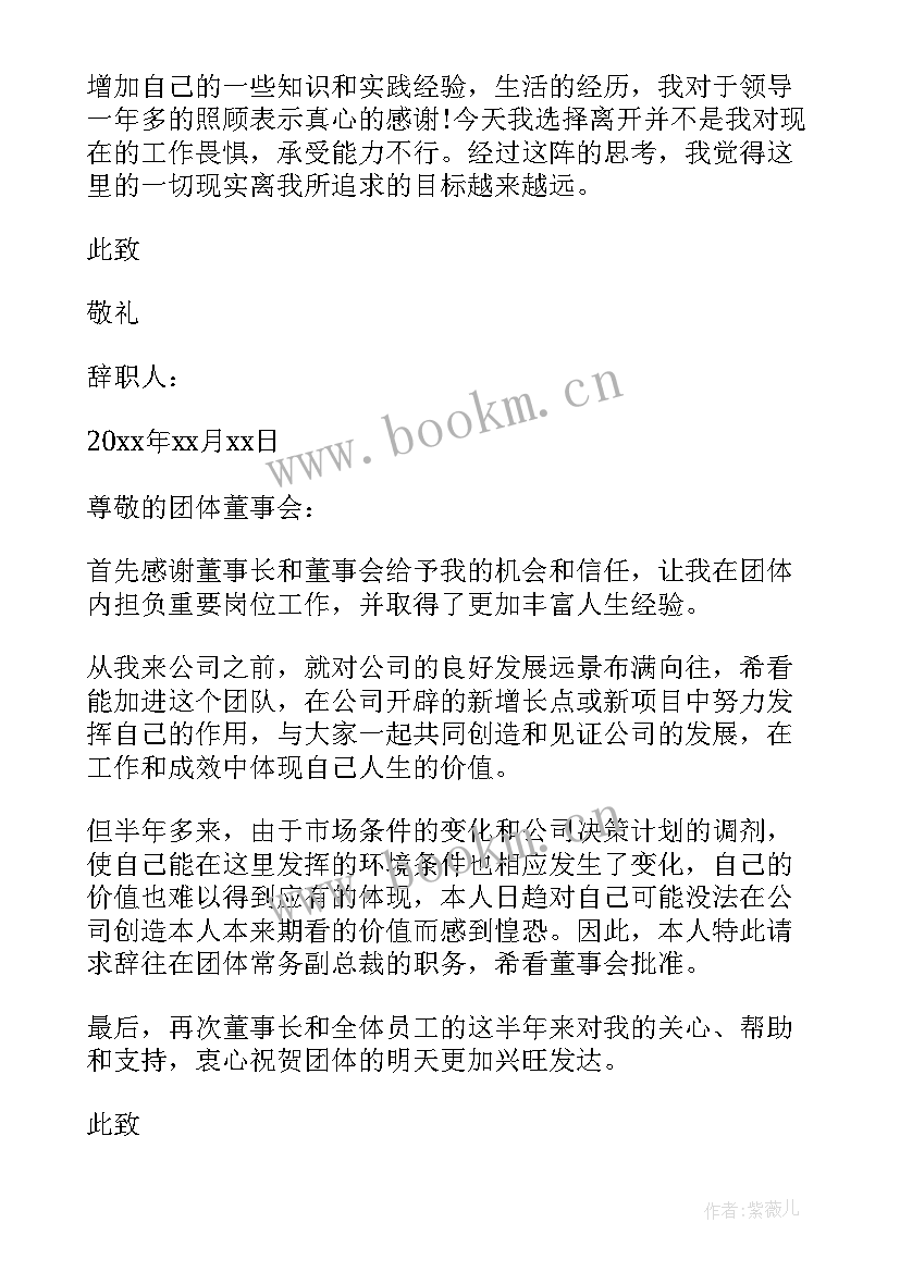 2023年公司副总经理面试考题 副总经理辞职信(优质6篇)