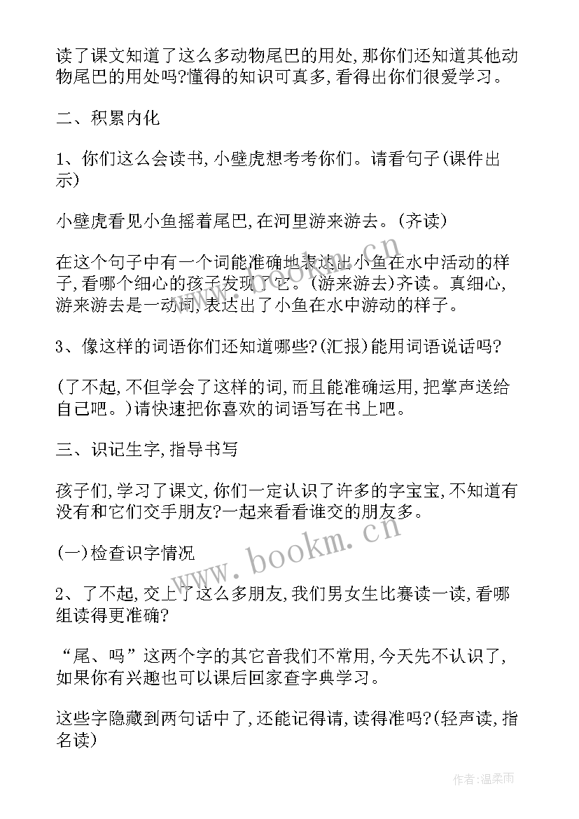 2023年小壁虎教学反思与评价 小壁虎借尾巴教学设计(通用6篇)