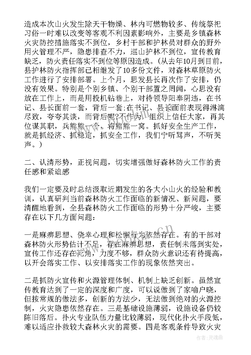 最新森林防火工作会议记录内容(大全6篇)