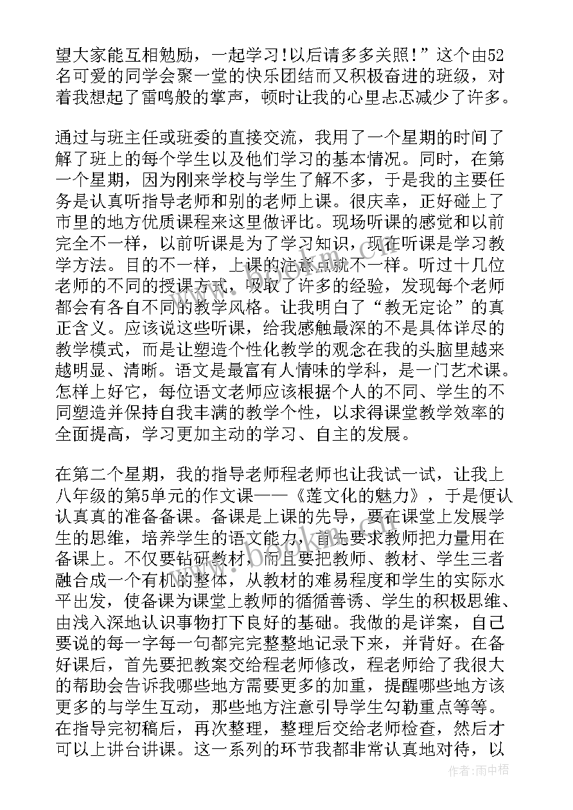 2023年实习生个人工作总结 教育实习个人月工作总结(汇总5篇)