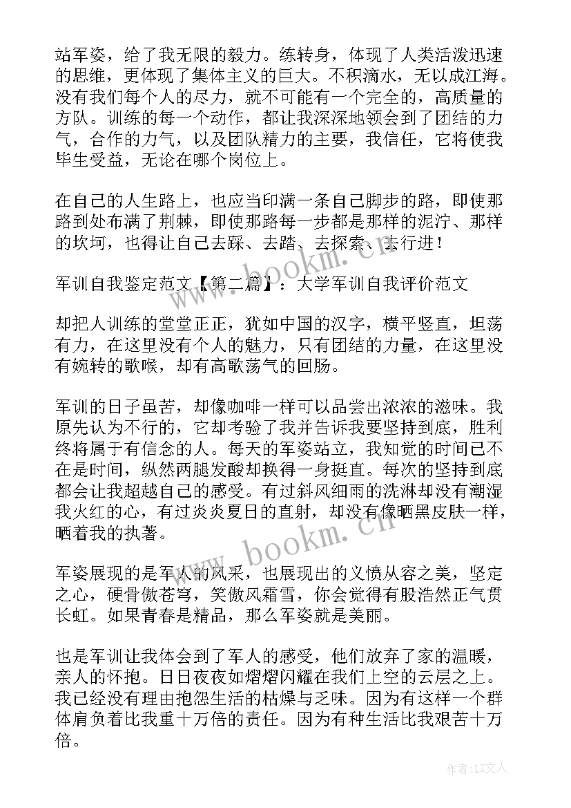 最新军训病号自我总结(大全5篇)