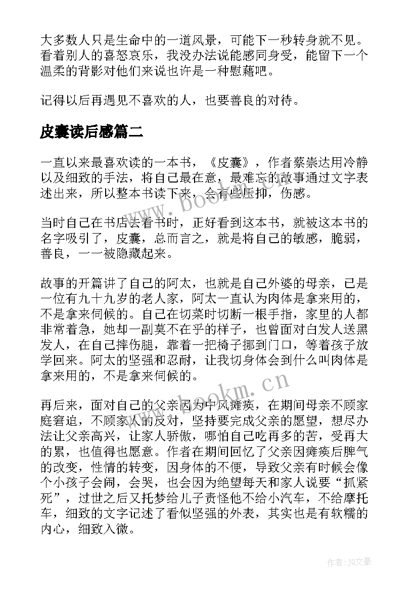 皮囊读后感(优秀10篇)