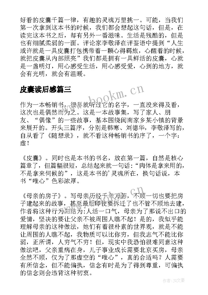 皮囊读后感(优秀10篇)