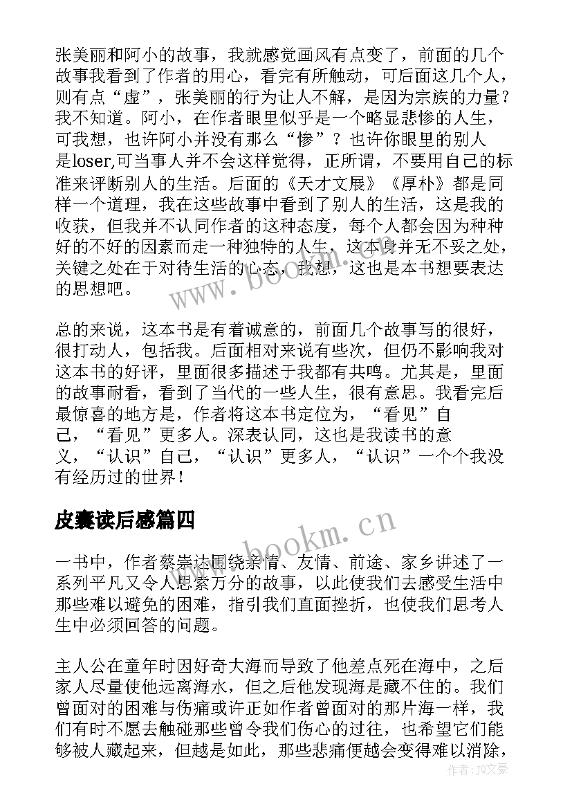 皮囊读后感(优秀10篇)