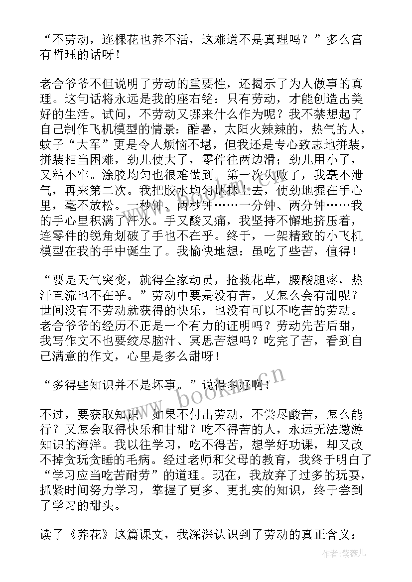 2023年养花读后感(大全9篇)