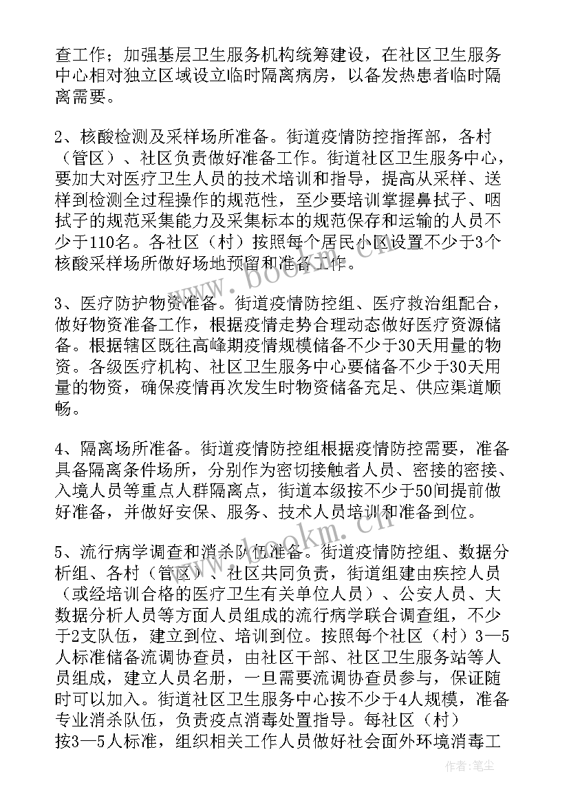 街道防疫方案(精选5篇)