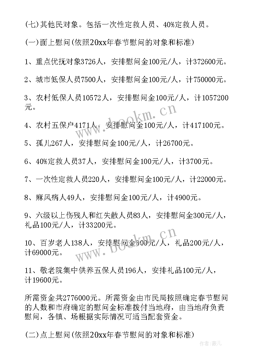 最新慰问活动策划方案(实用5篇)