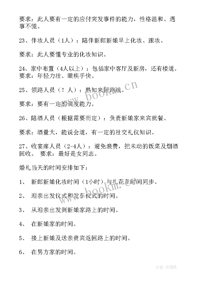 最新婚礼策划方案及流程 婚礼策划方案(实用8篇)