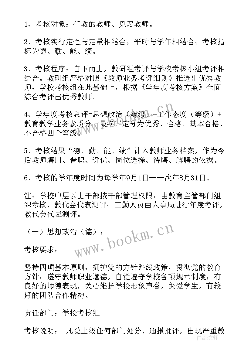 2023年教师晋岗考核方案(精选8篇)