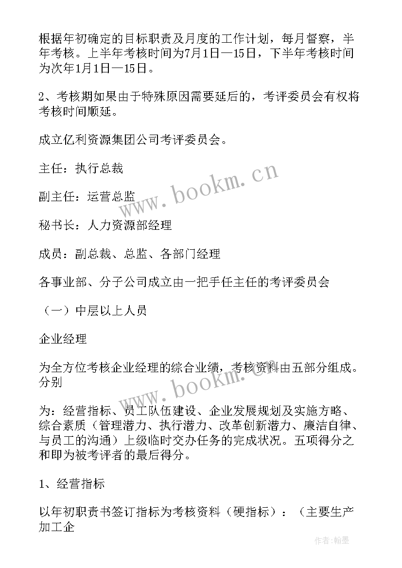 地产公司绩效考核方案(模板10篇)