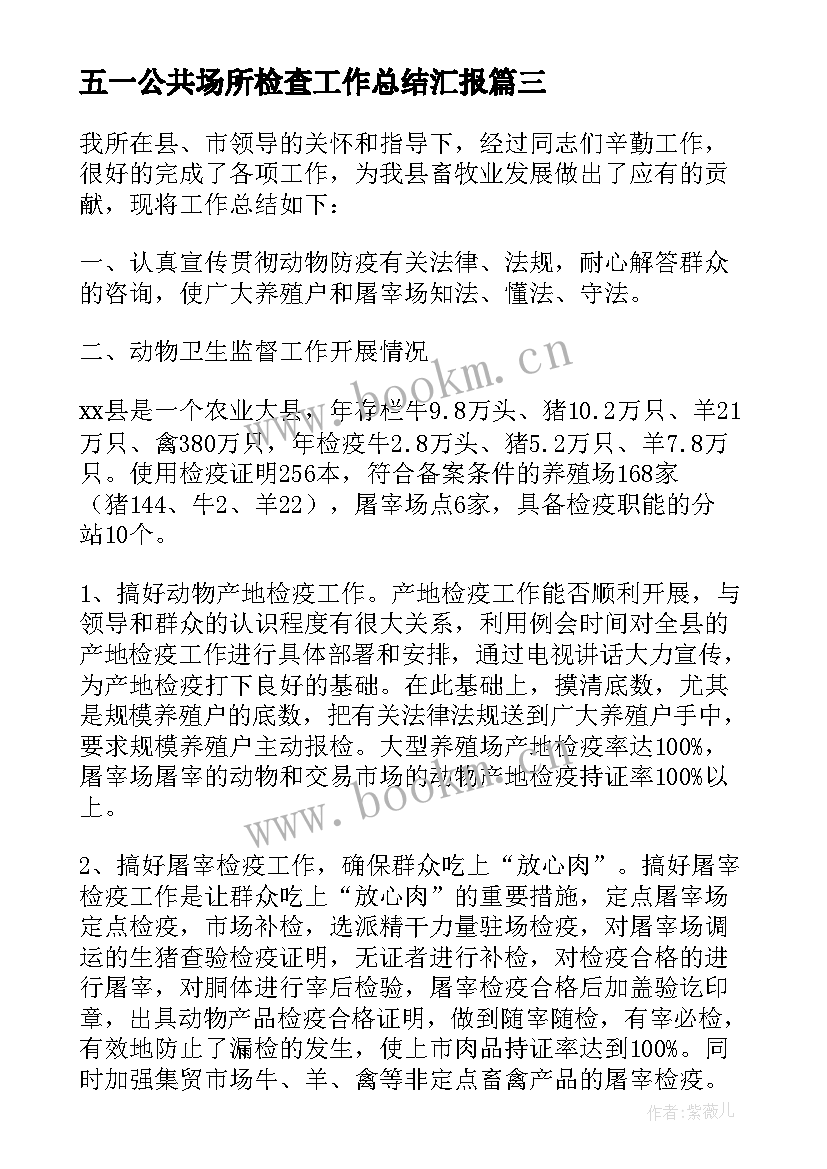 2023年五一公共场所检查工作总结汇报(大全5篇)