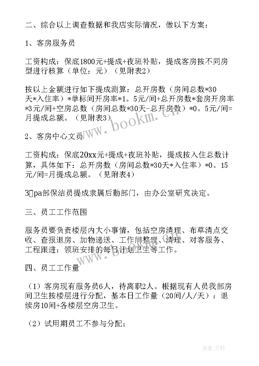 最新店提成方案(实用7篇)