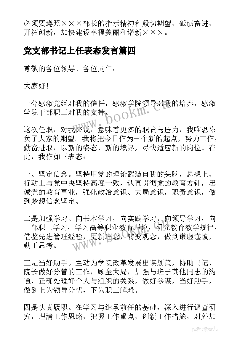 党支部书记上任表态发言 局长上任表态发言稿(精选9篇)