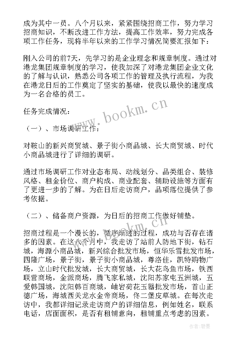 2023年招商个人月份工作计划表(大全5篇)