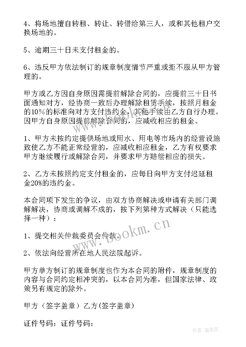 2023年羽毛球馆场地租赁合同 羽毛球场地租赁合同(通用5篇)