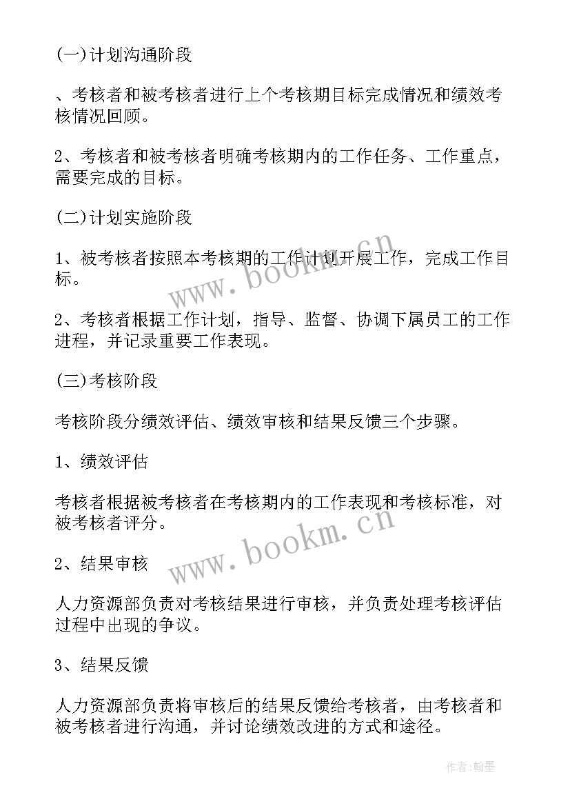 最新绩效管理工作方案(模板5篇)