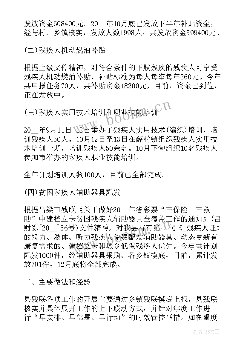 2023年残联党支部工作总结(优秀5篇)