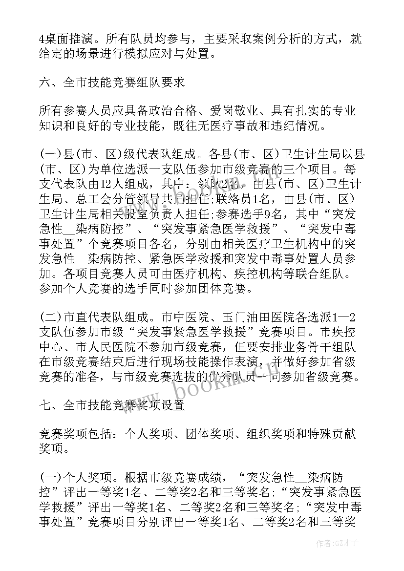 最新技术竞赛工作方案 技术竞赛工作方案优选(实用5篇)