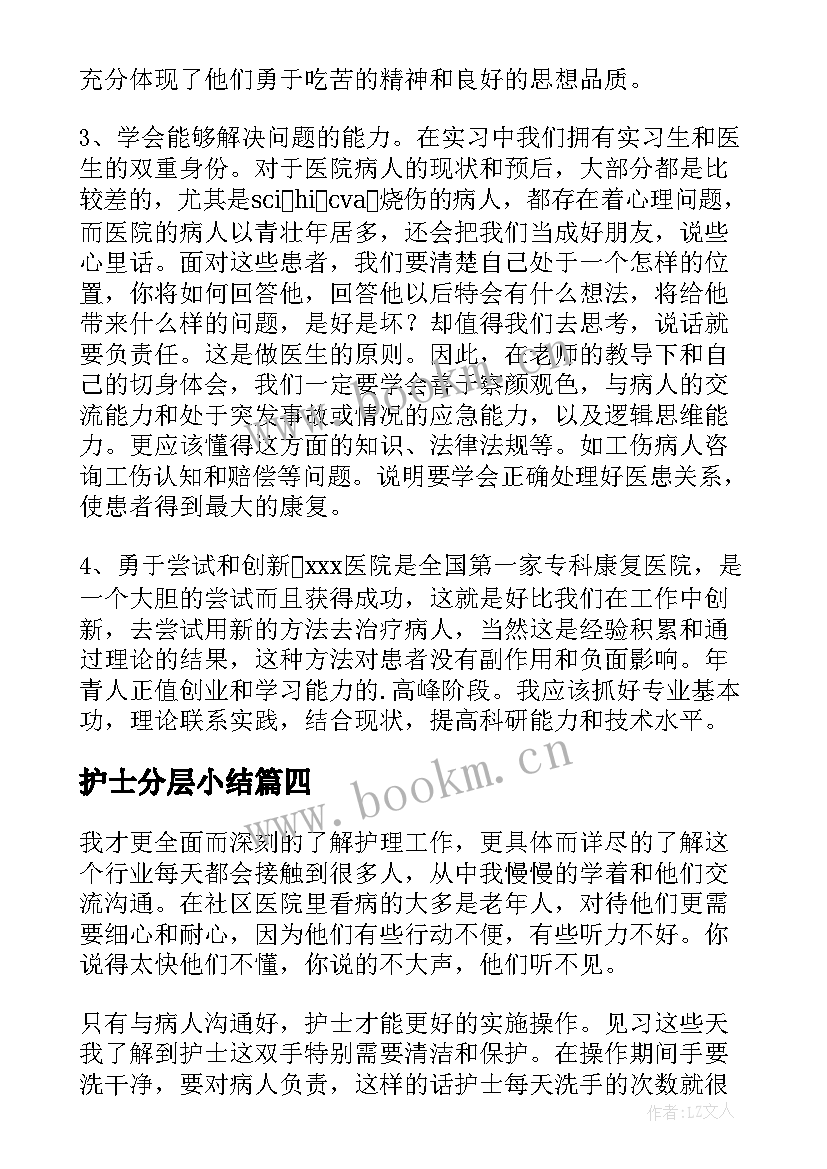 2023年护士分层小结(精选10篇)