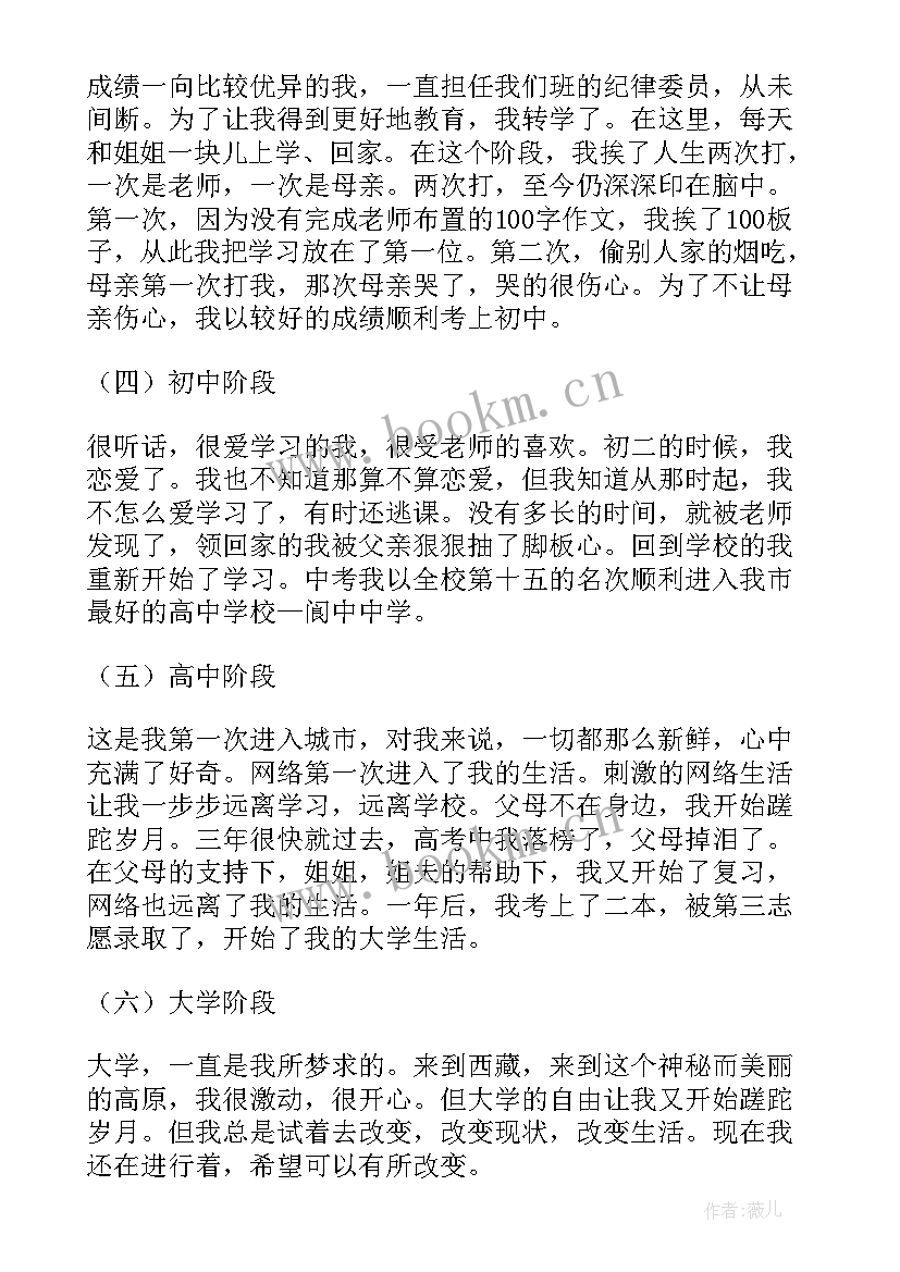 自我成长报告大学生(大全7篇)