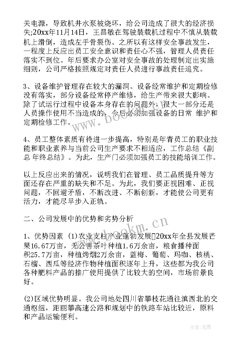 装饰公司副总年终总结报告 副总年终总结报告(优质5篇)