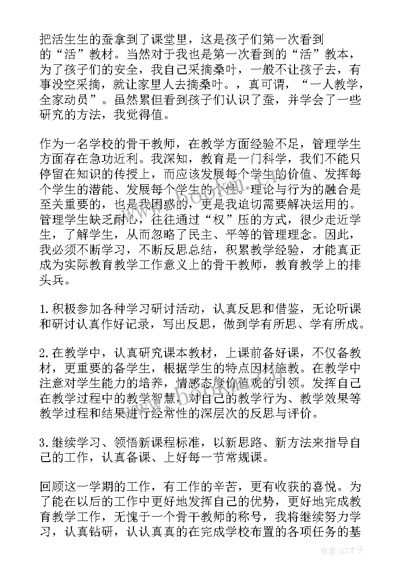 学校骨干教师工作总结 中学骨干教师教学工作总结(汇总5篇)