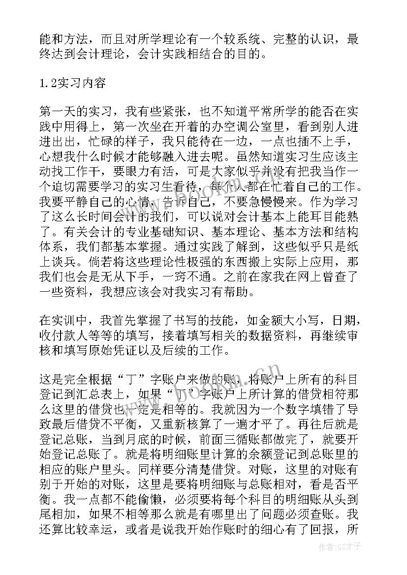 最新会计中石化社会实践报告(模板5篇)