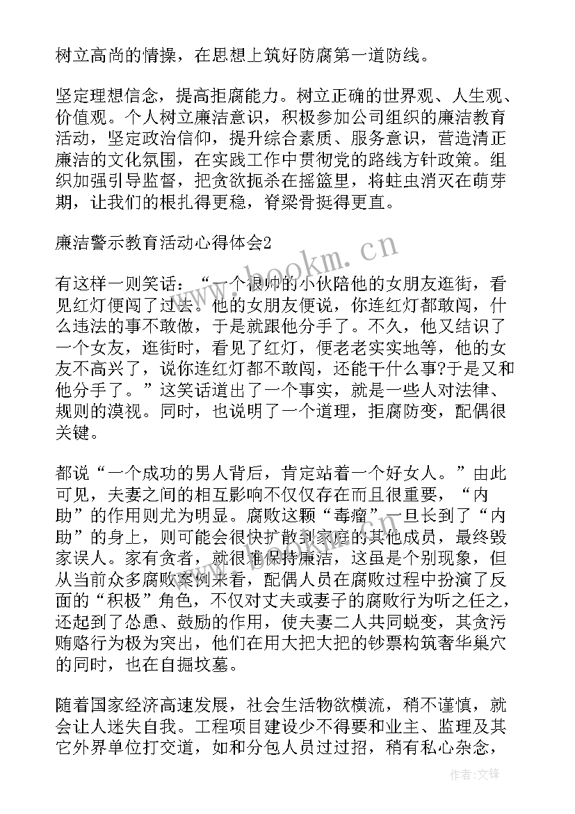 廉洁教育团日活动心得(优秀9篇)