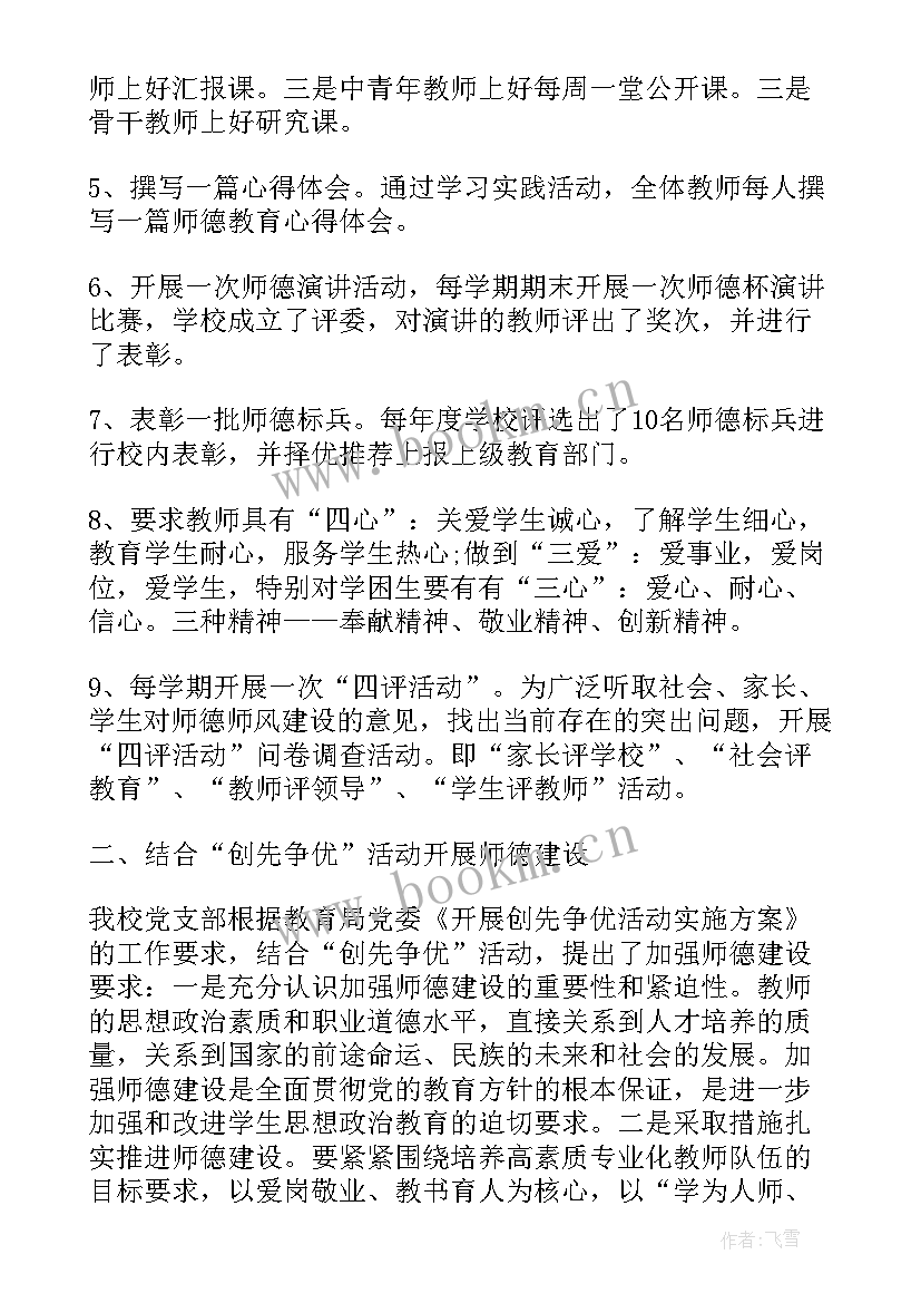 最新教师职业道德简介 教师职业道德工作总结(实用6篇)