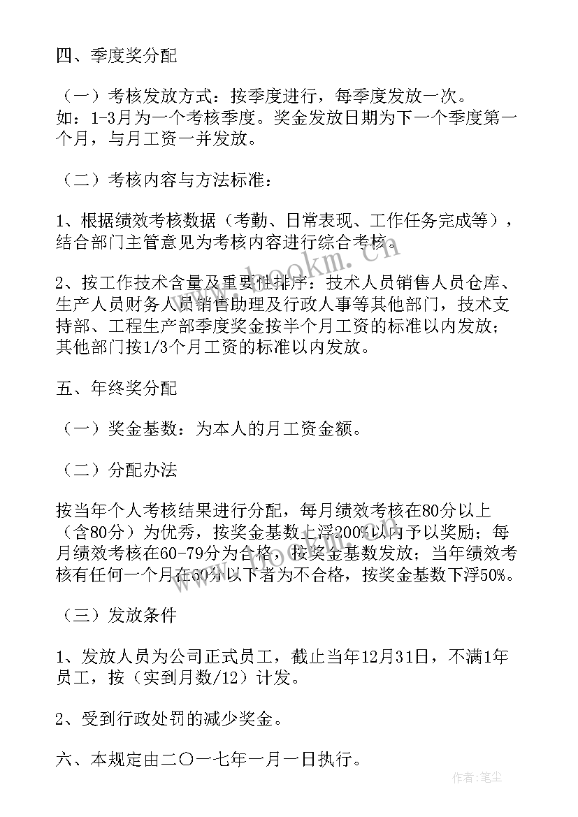 2023年医院奖金和绩效算 绩效考核与奖金分配方案(优秀5篇)