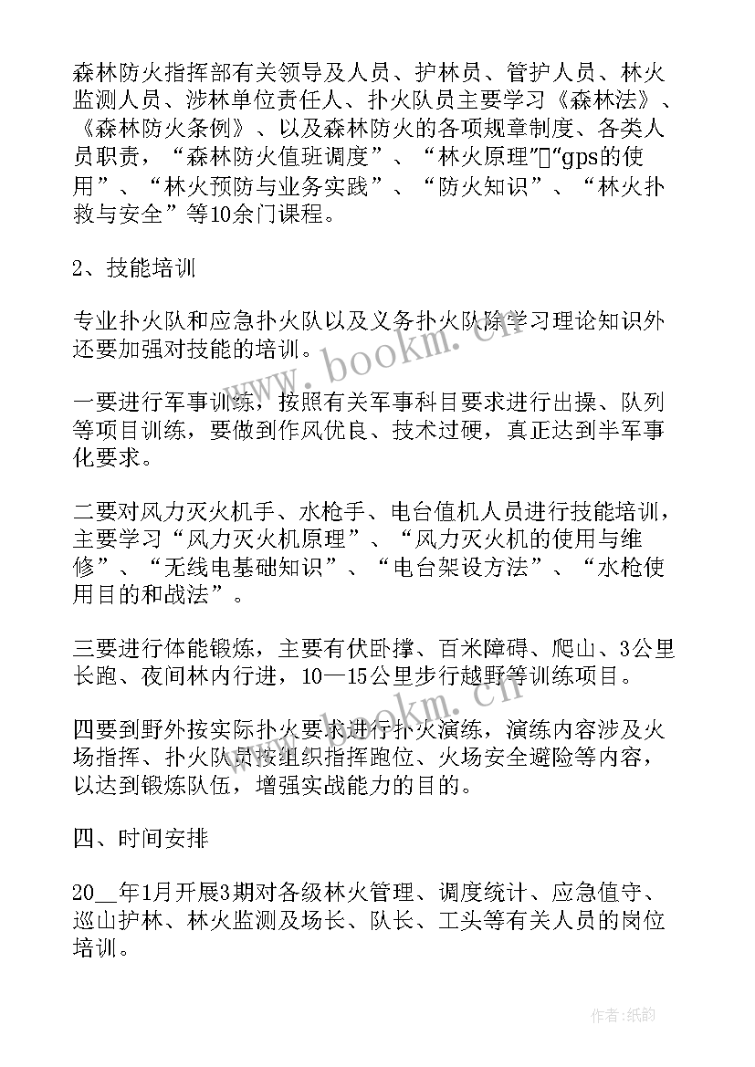 最新森林防火演练活动方案(精选5篇)