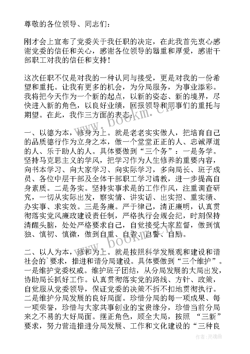 乡镇副职干部任职表态发言稿(通用5篇)