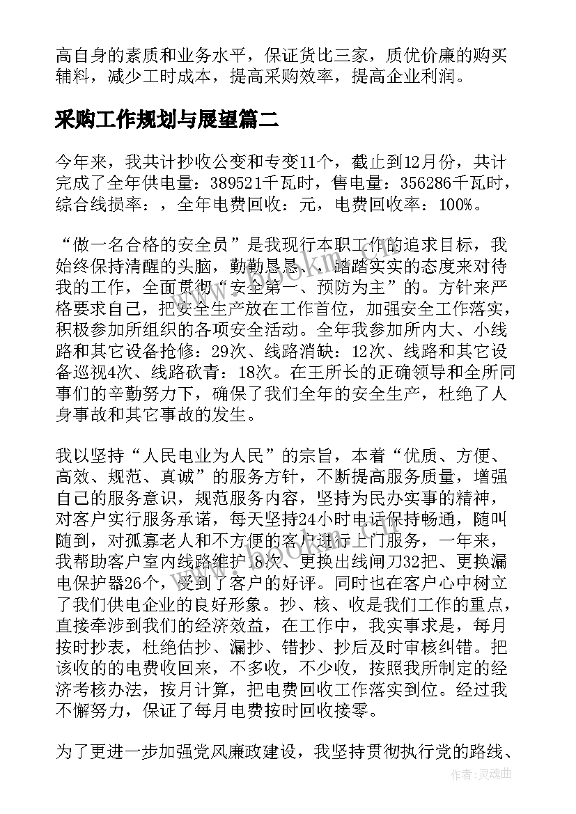 2023年采购工作规划与展望(汇总5篇)