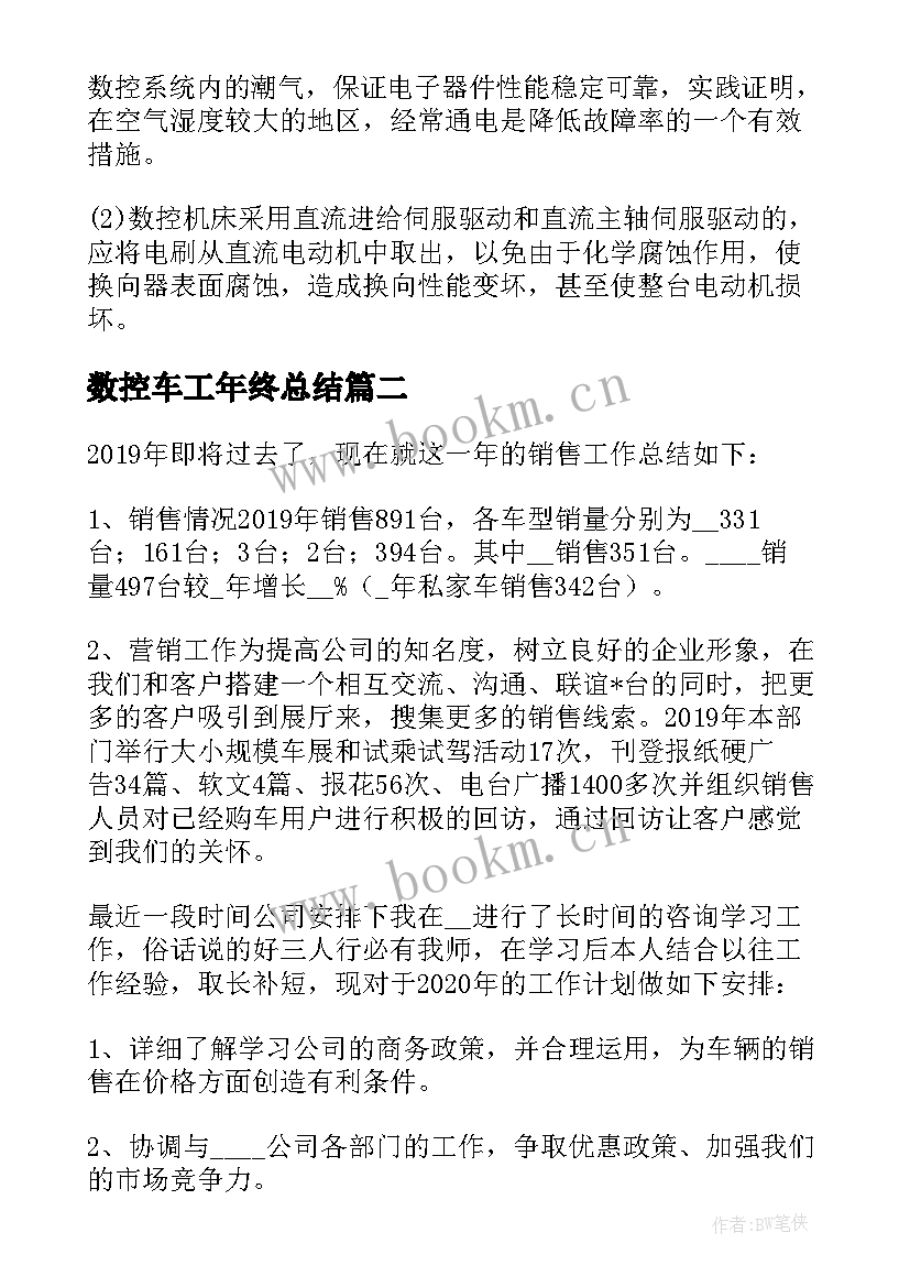 最新数控车工年终总结(优秀5篇)