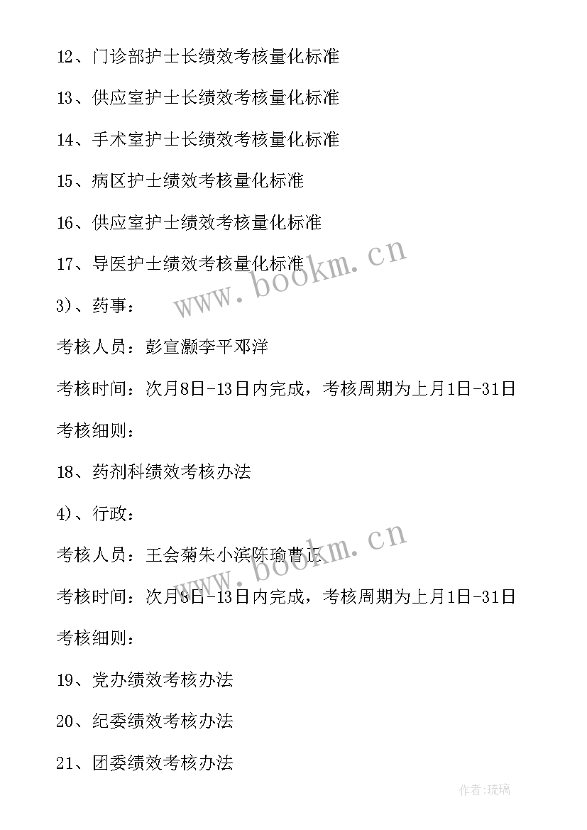 2023年医院绩效考核方案动态调整 医院科室绩效考核方案(优质10篇)