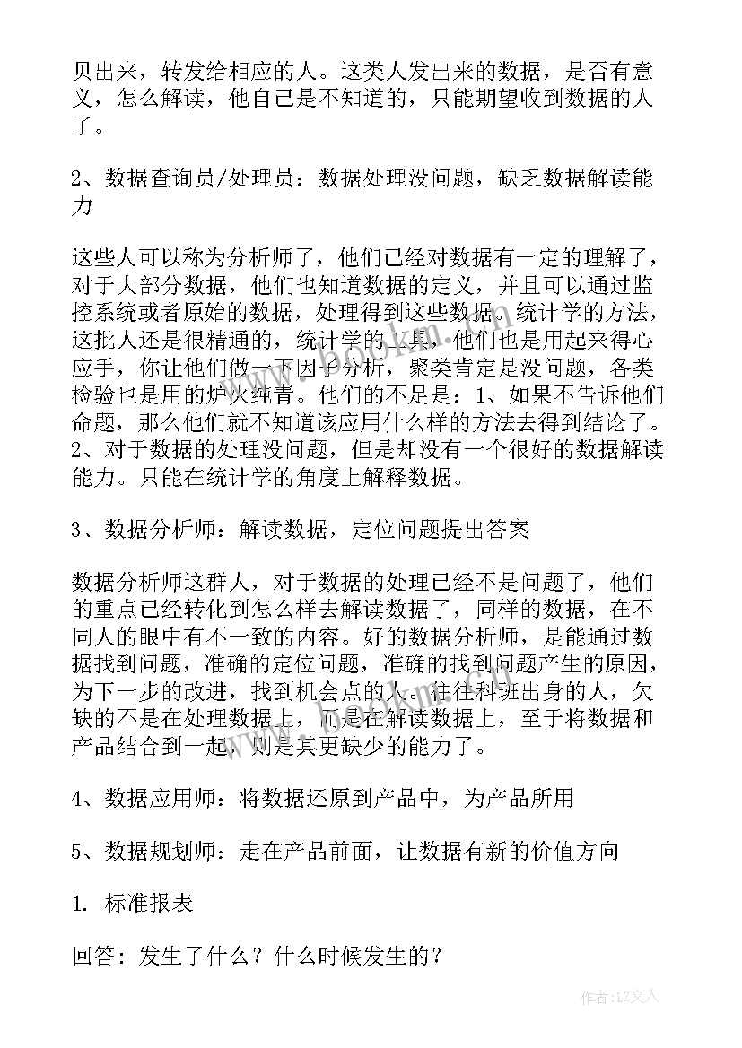 2023年数据分析方面工作 数据分析师年终工作总结(实用5篇)