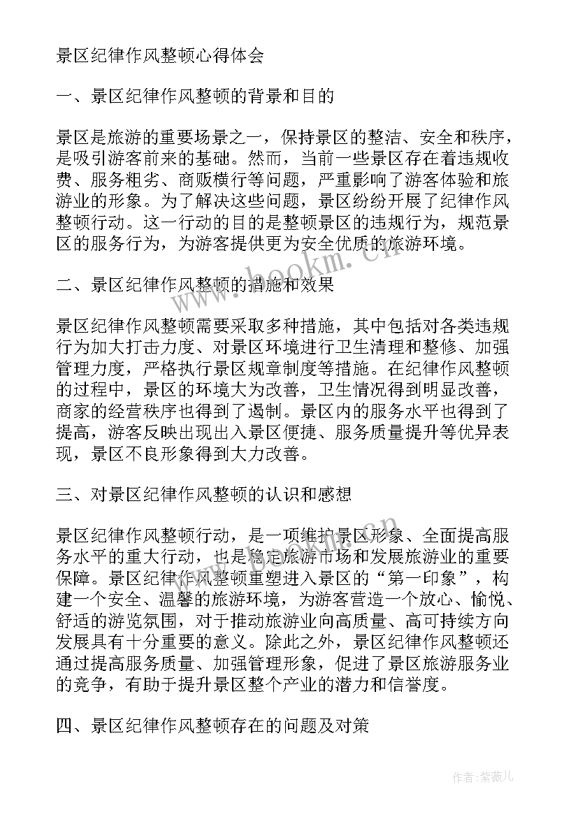 2023年纪律作风整顿心得体会(模板8篇)