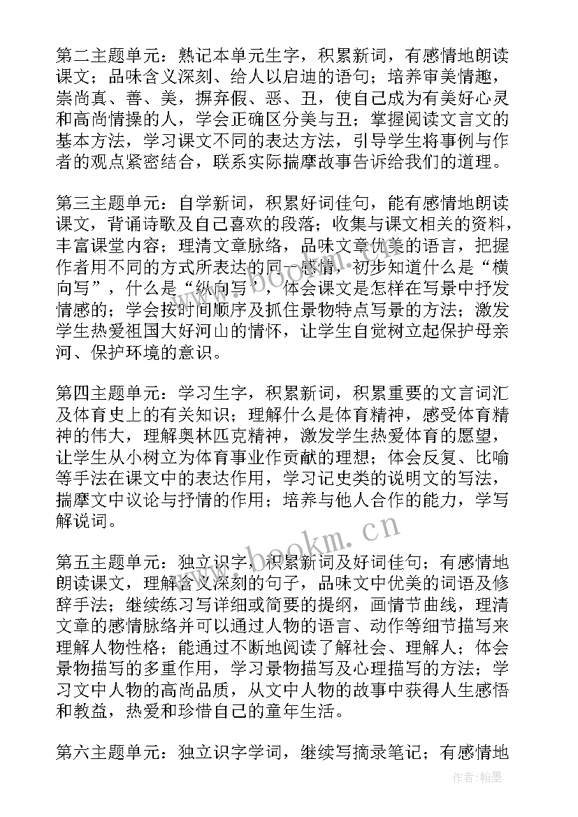 最新人教版六年级语文课堂笔记电子版 六年级语文个人教学计划(优秀6篇)