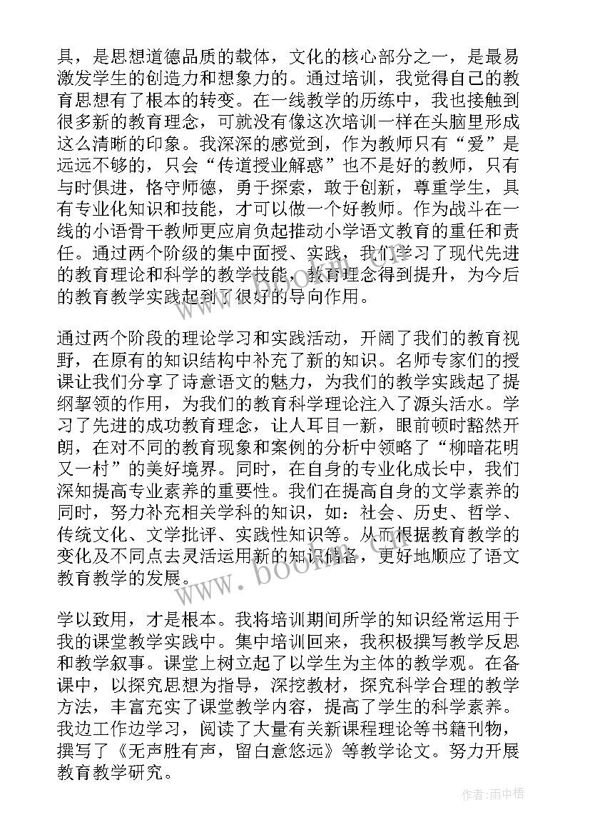 2023年国培学员自评总结(通用6篇)