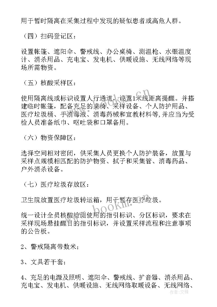 核酸检测分批方案 核酸检测实施方案(实用5篇)