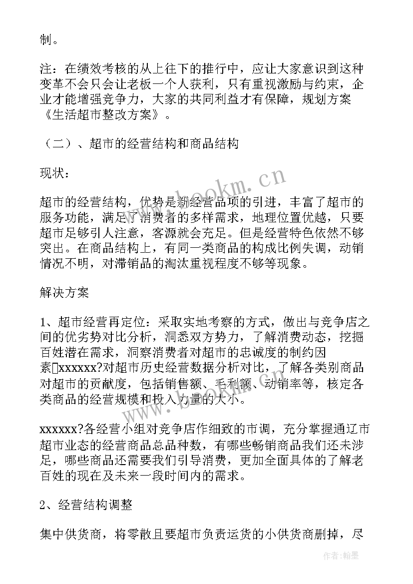 最新超市承包经营管理方案 小区生活超市经营方案(通用5篇)