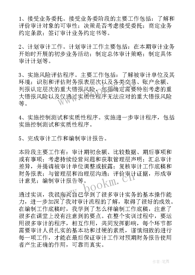 对项目的审计报告(大全5篇)