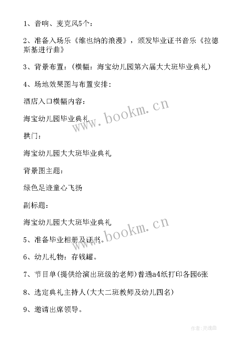 2023年幼儿园毕业典礼活动内容 幼儿园毕业典礼活动方案(精选5篇)