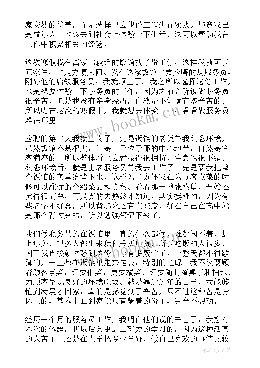 大学生寒假实践报告 大二寒假社会实践报告(优质9篇)