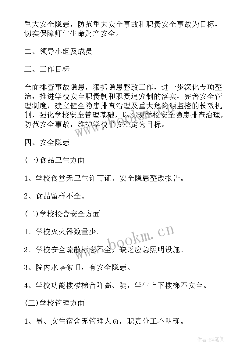 库房的安全隐患及整改 安全隐患整改报告(优质6篇)